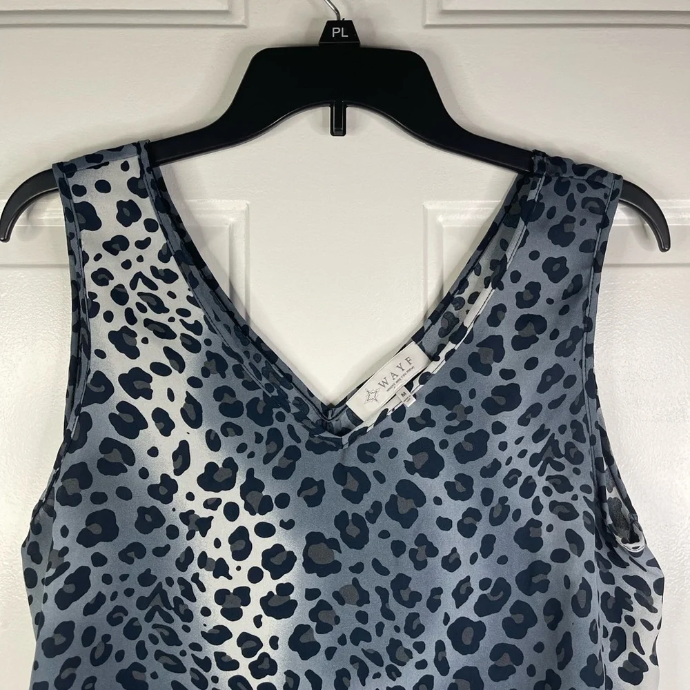 Wayf where are you from sleeveless animal‎ print blouse. - Picture 2 of 7